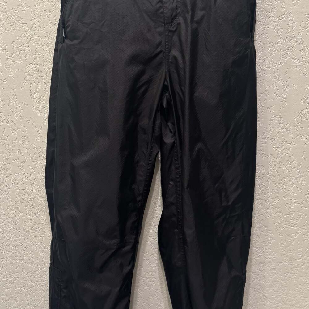 London Fog Black Insulated Snow Pants with Zippered Ankles Size Medium